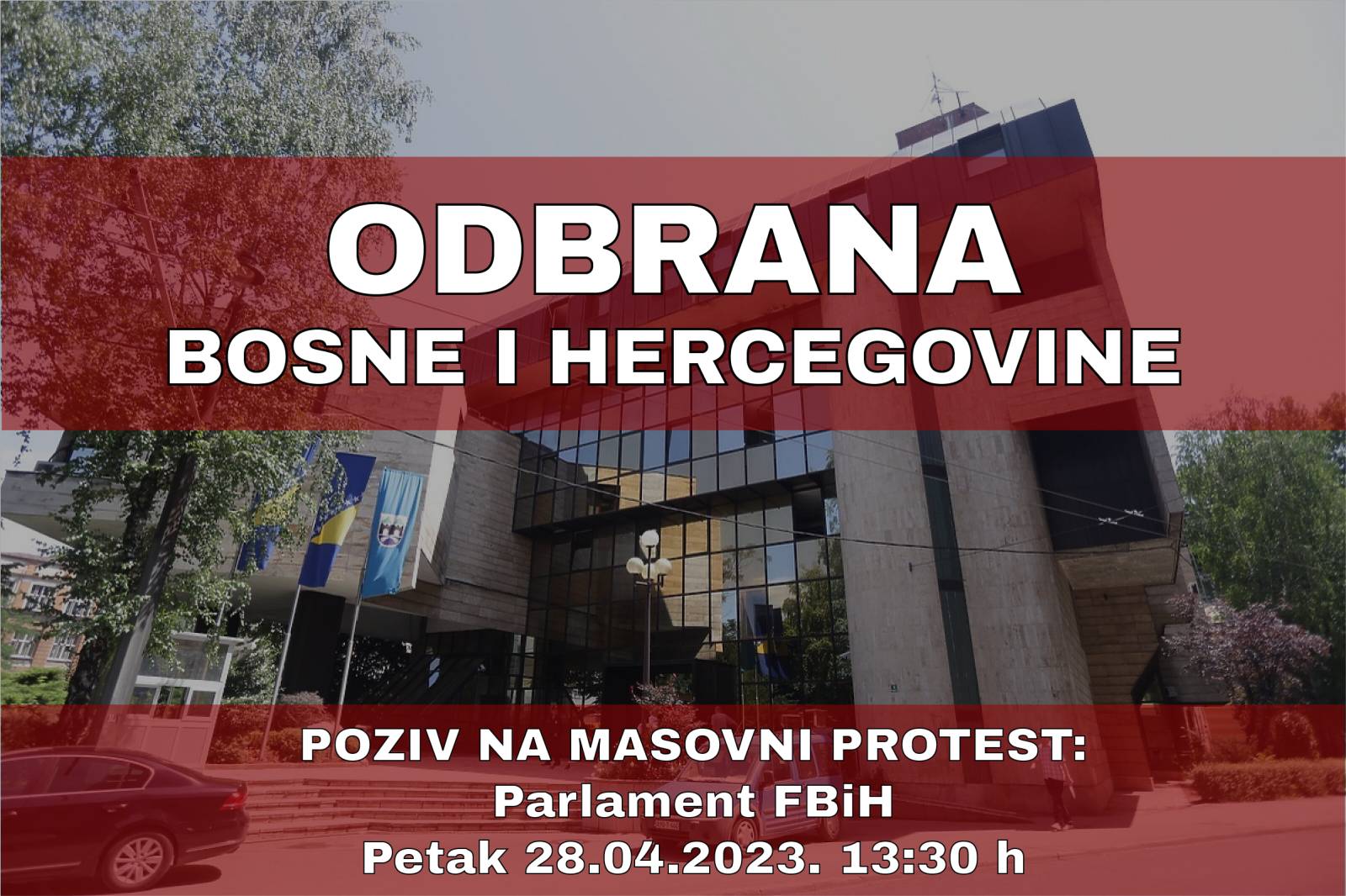 Zakazani protesti ispred Parlamenta FBiH u vrijeme sjednice o potvrđivanju vlade